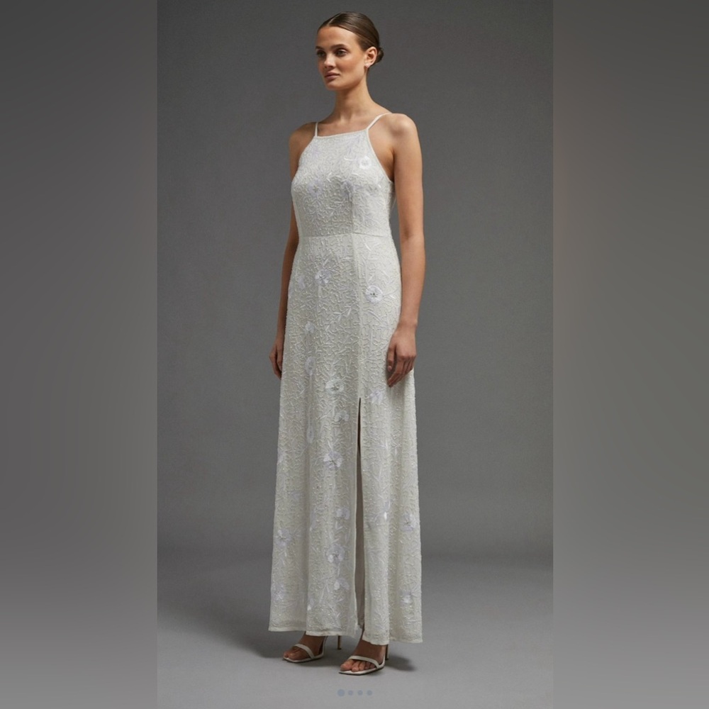 Coast- Square-Neck Bridal Gown with Sequins